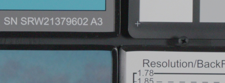 1:1 sample of ProRes RAW capture